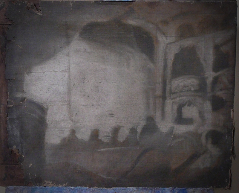 14/64 Music hall, monochrome study,