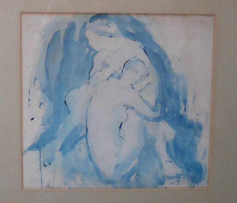 C 33 watercolour-drawng of two nudes