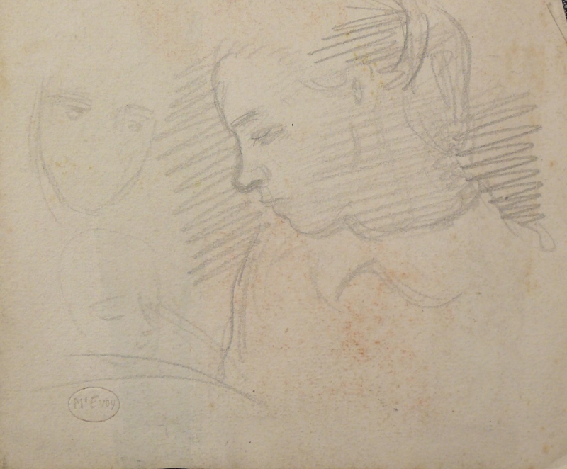 441ch drawing young girl in profile